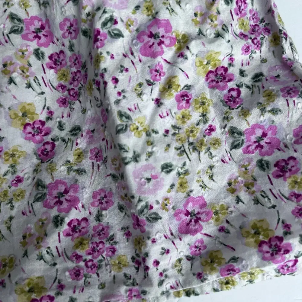 Floral Tunic Blouse - Ruffle Detail - Size 10